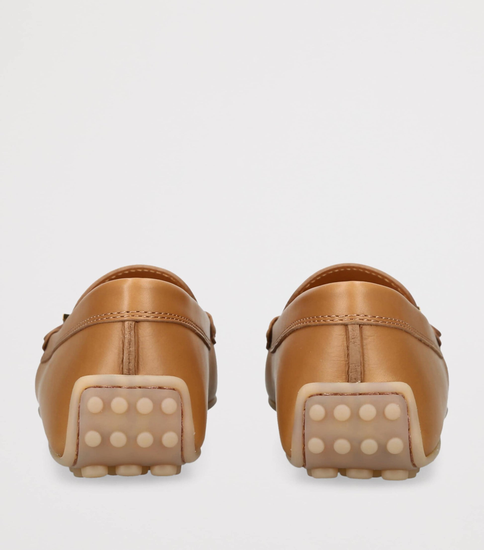 Tod's Beige Leather City Gommino Driving Shoes