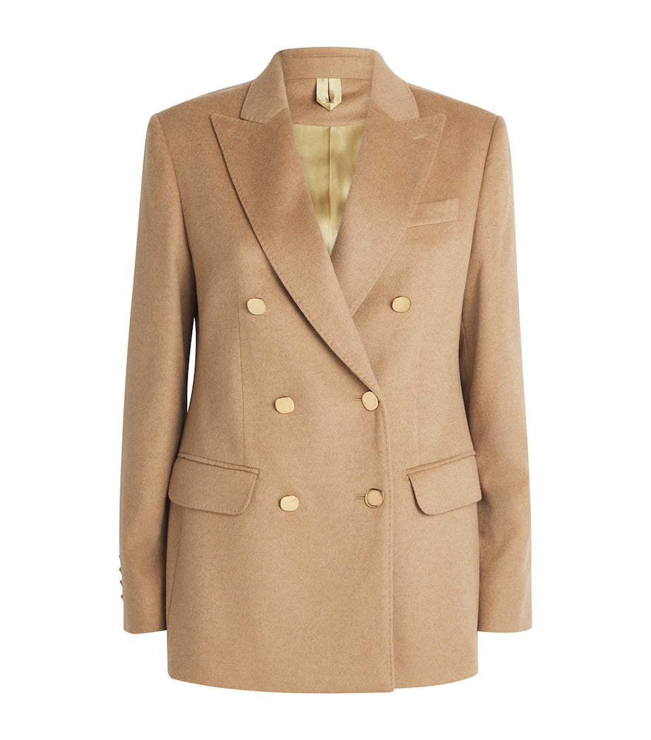 Max Mara Camel Hair Double-Breasted Blazer