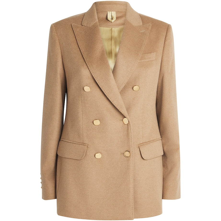 Max Mara Camel Hair Double-Breasted Blazer