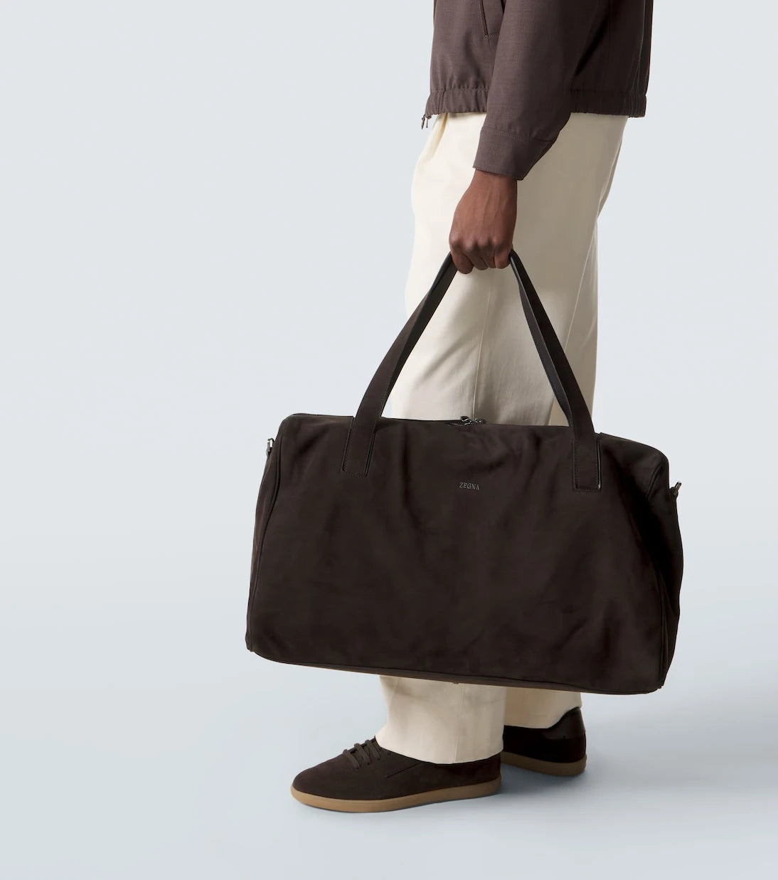 Zegna - Leather duffel bag
