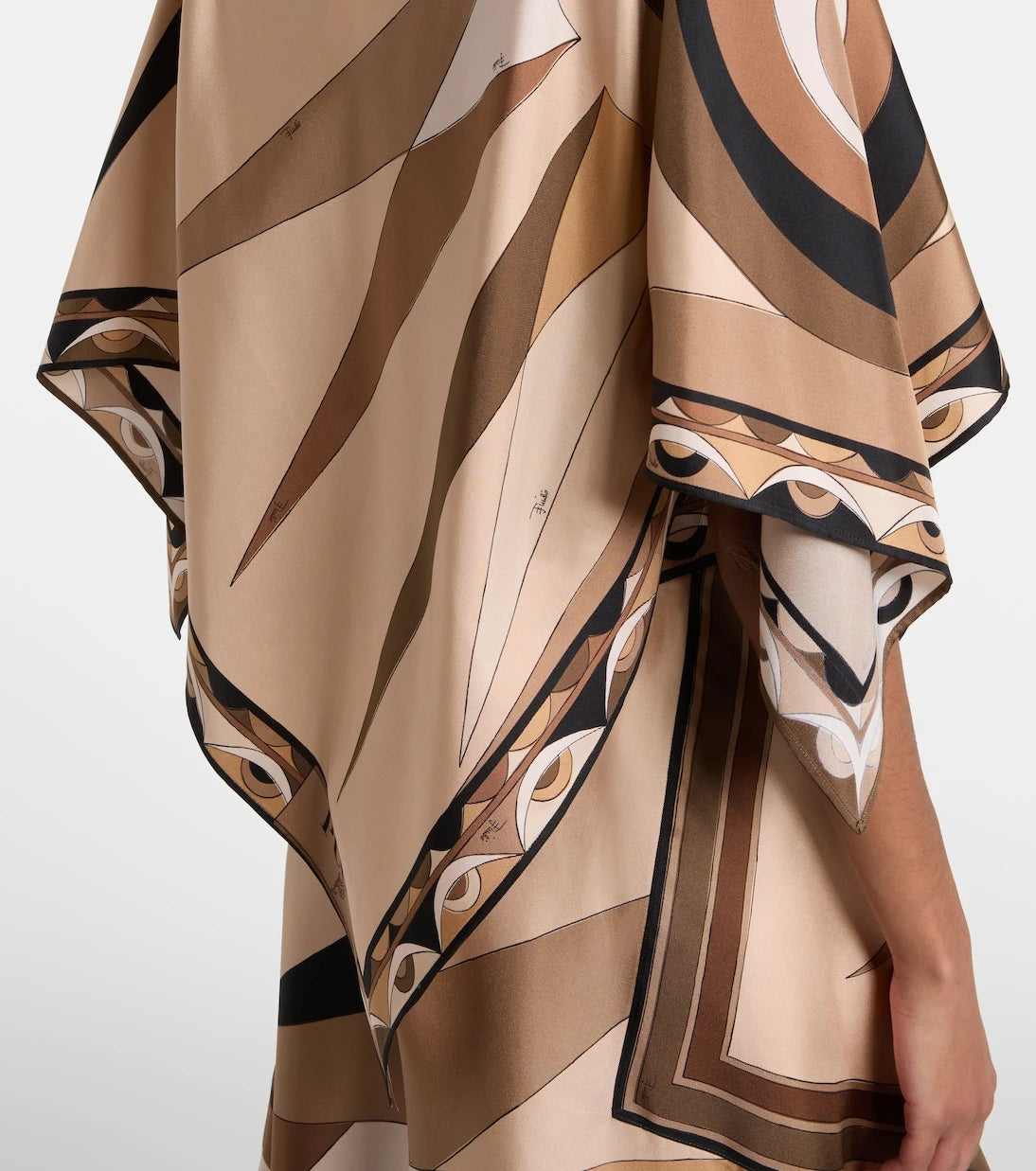 Pucci - Hawaii silk satin cape