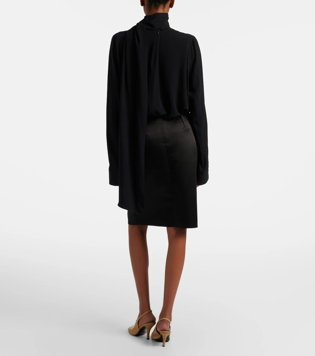 Toteme - Duchess satin pencil skirt
