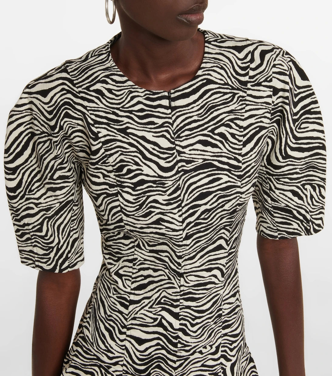 Proenza Schouler - Zebra jacquard midi dress