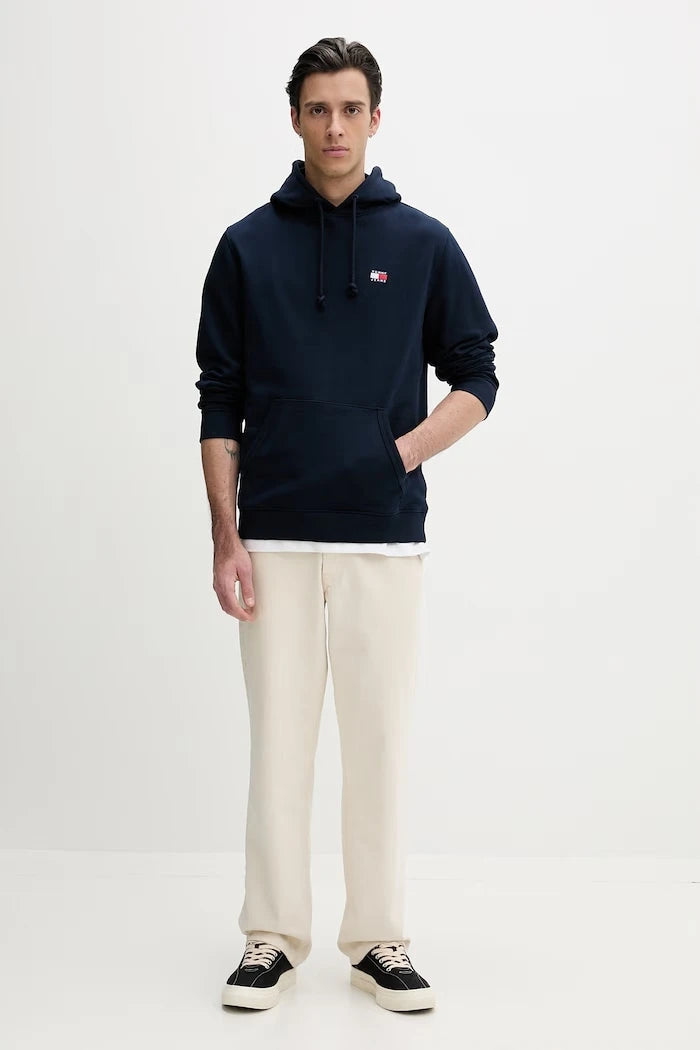 Tommy Jeans суичър с качулка мъжки от памук