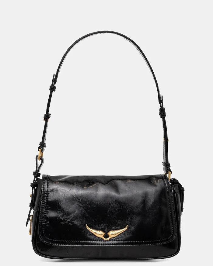 Кожена чанта ZADIG&VOLTAIRE LE ZOUZOU VINTAGE PATENT