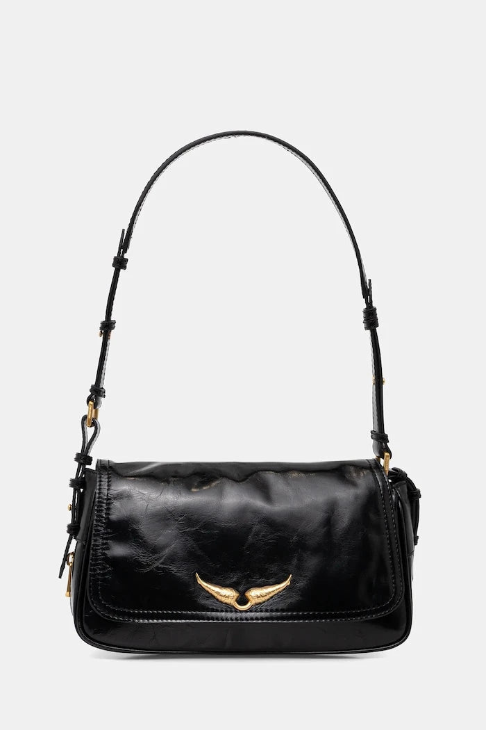 Кожена чанта ZADIG&VOLTAIRE LE ZOUZOU VINTAGE PATENT