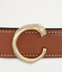 Brown Small Leather Panthère de Cartier Belt (75cm)
