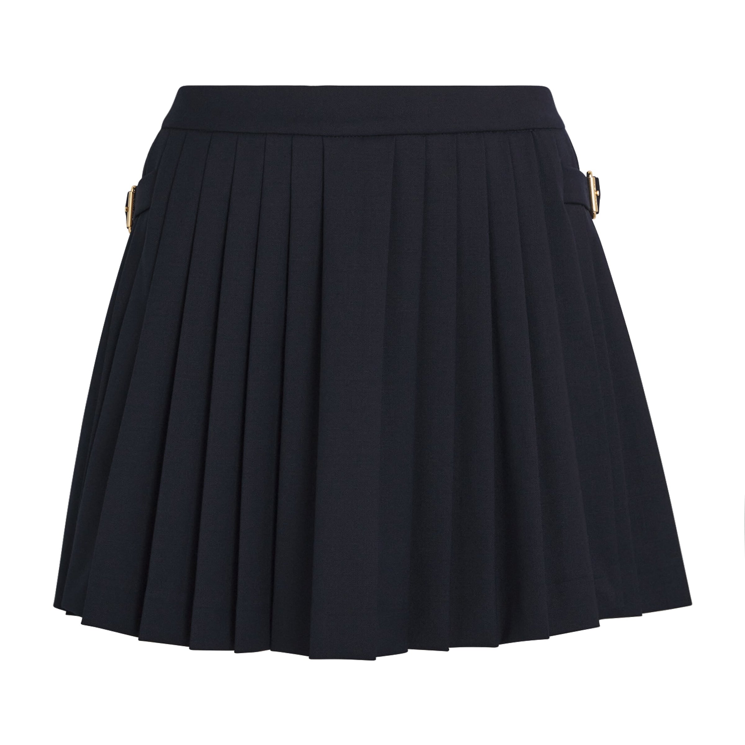 Sandro Paris Blue Pleated Mini Skirt