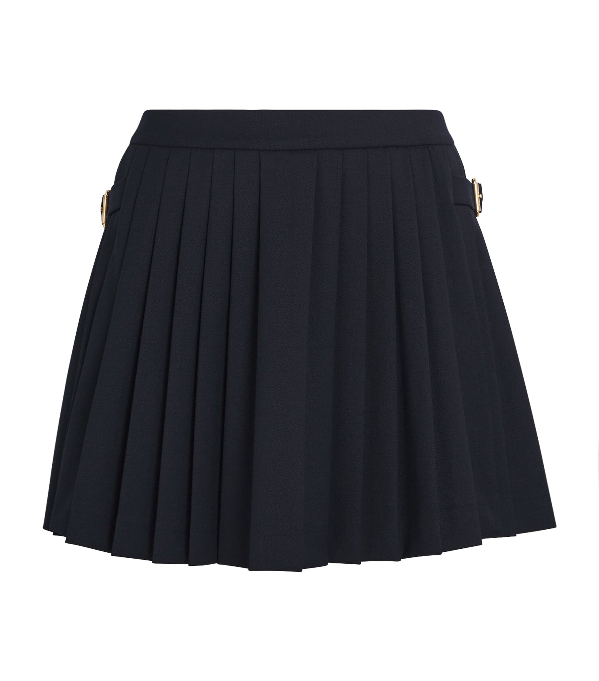 Sandro Paris Blue Pleated Mini Skirt