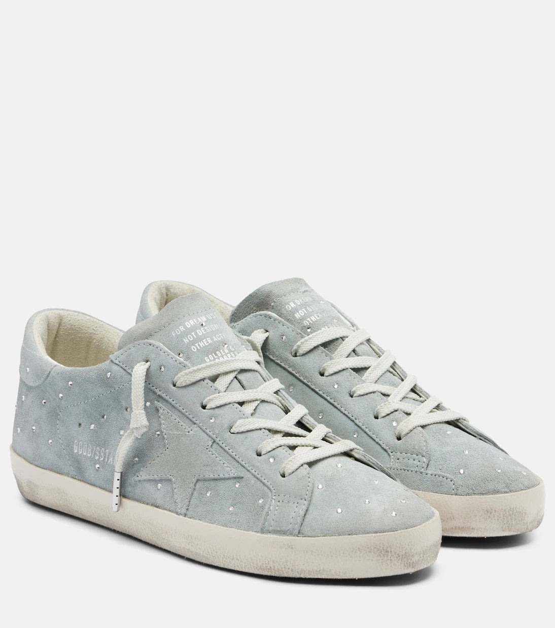 Golden Goose - Super-Star embellished suede sneakers