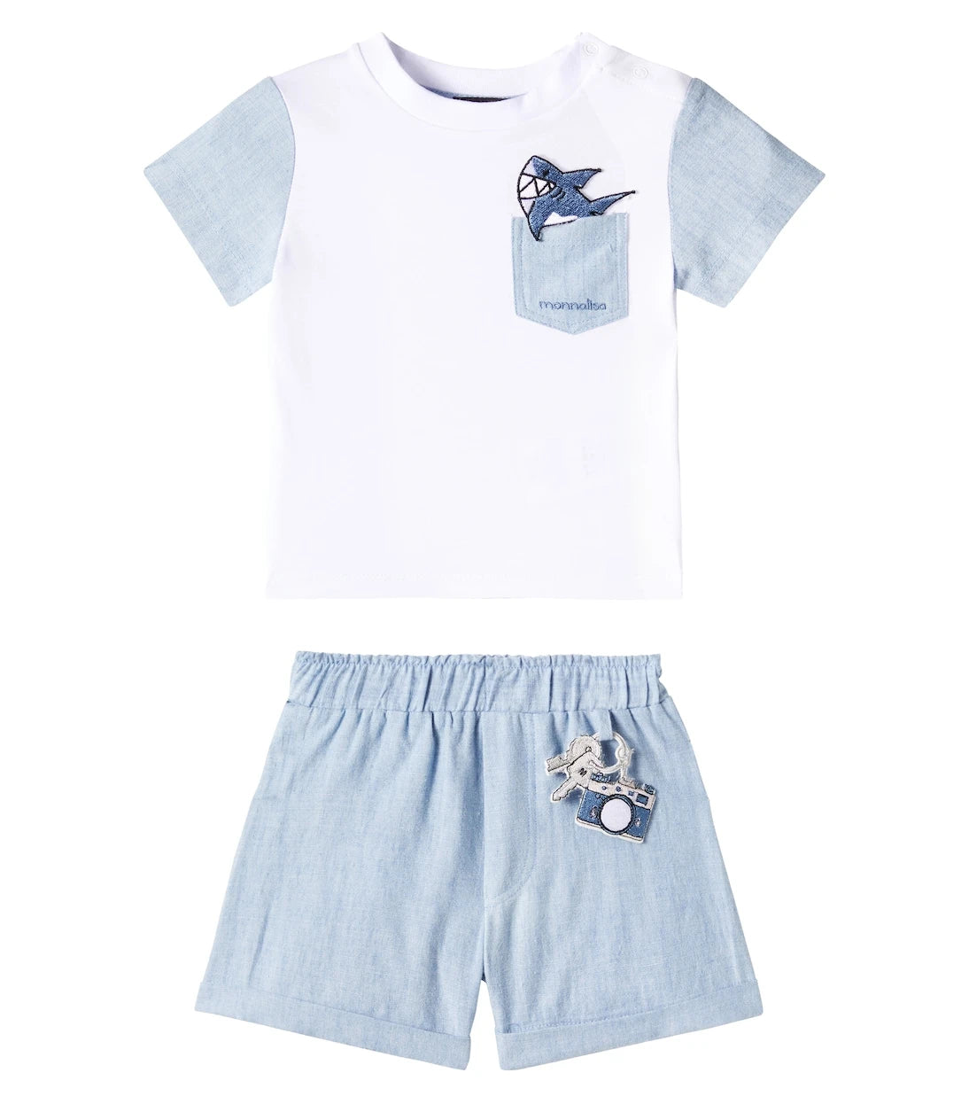 Monnalisa - Printed cotton T-shirt and leggings set