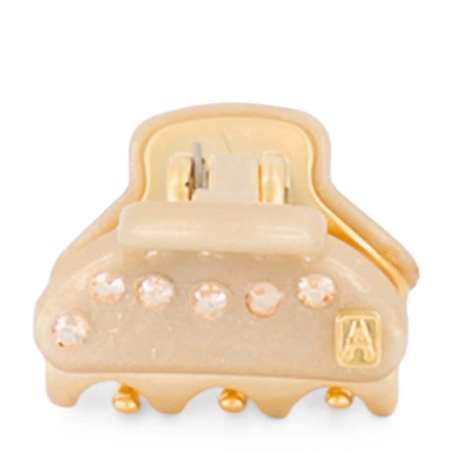 Gold-Plated Mini Claw Hair Clip