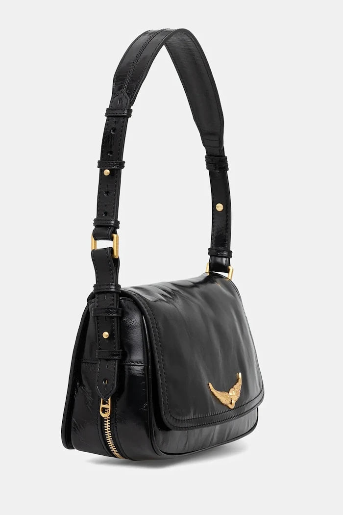 Кожена чанта ZADIG&VOLTAIRE LE ZOUZOU VINTAGE PATENT