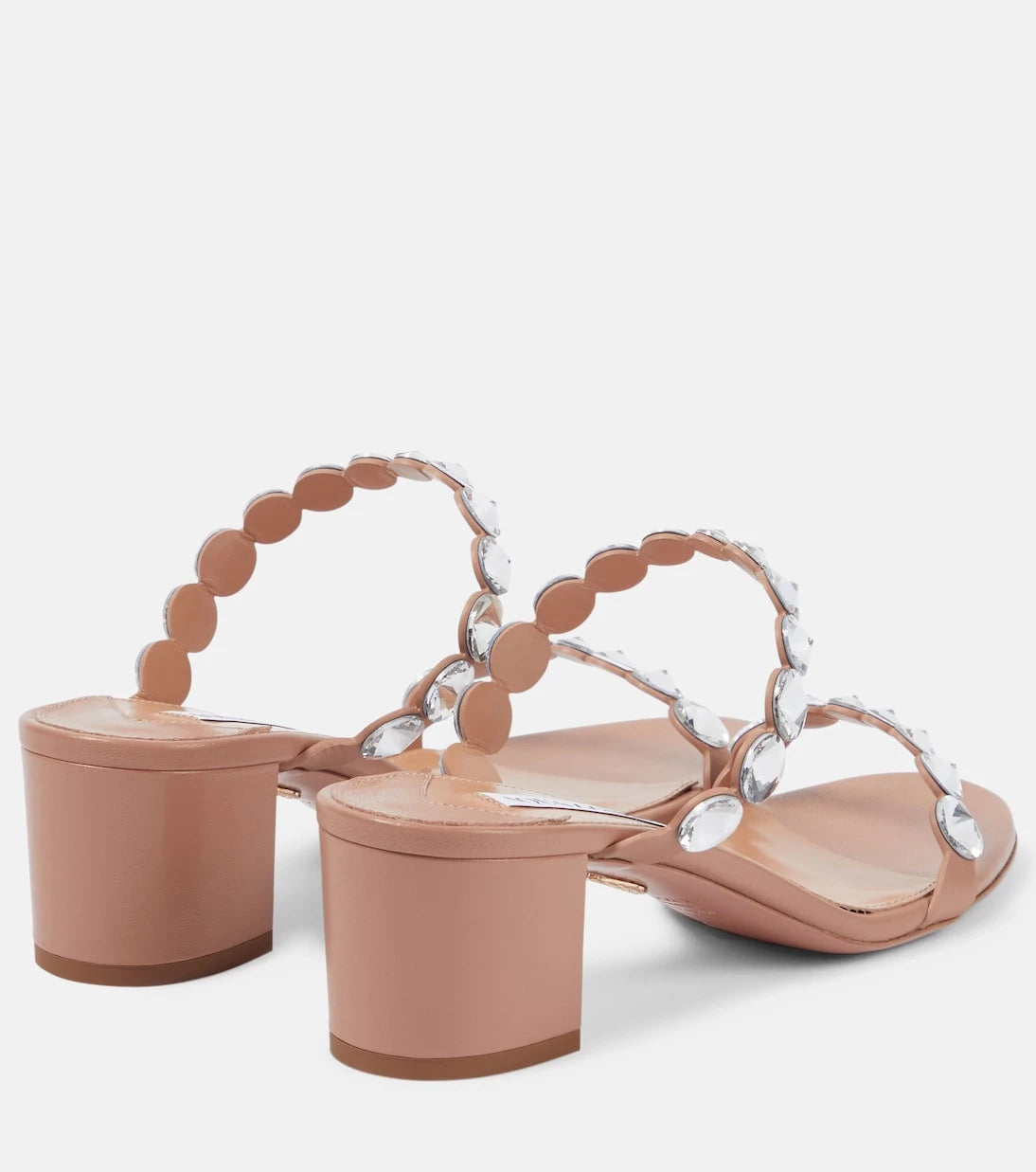 Aquazzura - Tequila embellished leather sandals