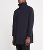 Giorgio Armani Blue Padded Pea Coat