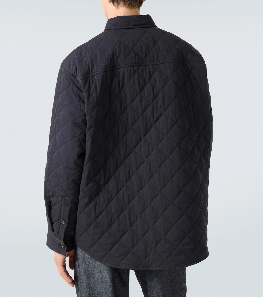 Bottega Veneta - قميص اوفرشيرت مبطن من مزيج القطن