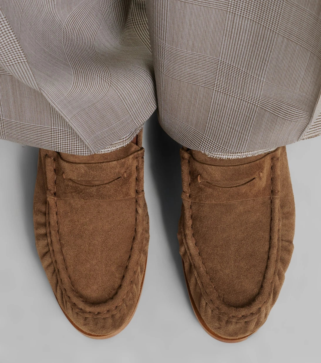 Max Mara - Suede penny lofaers