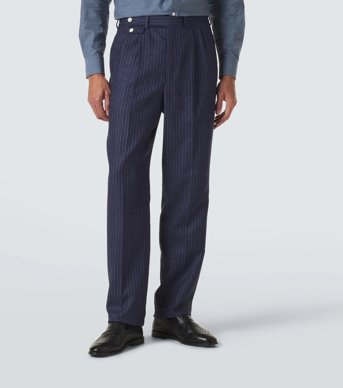 Dunhill - Striped linen tapered pants