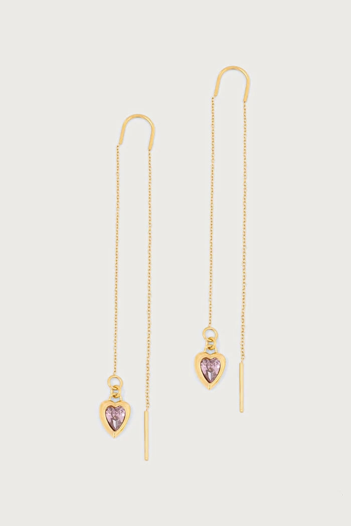 CRYSTAL LOVE zirkon taşlı paslanmaz çelik kadın küpeleri