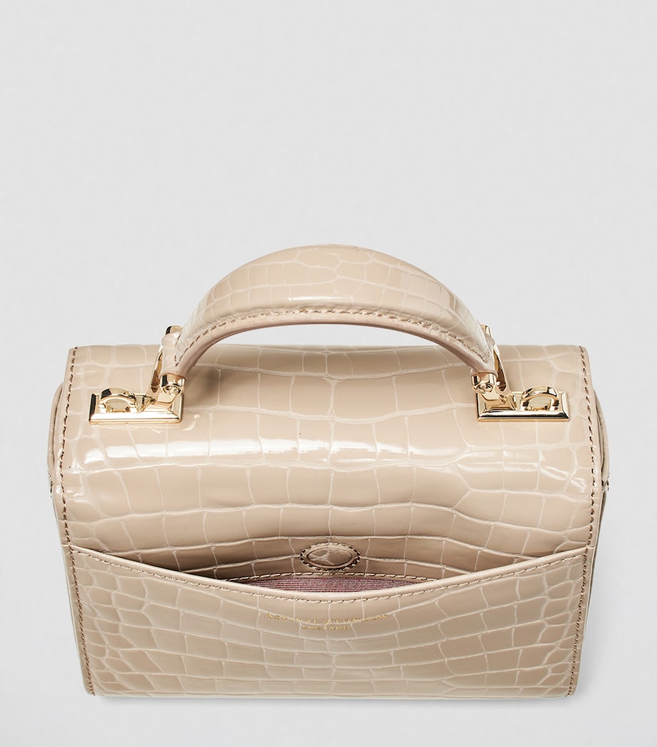 Aspinal Of London Neutral Mini Mayfair Top-Handle Bag