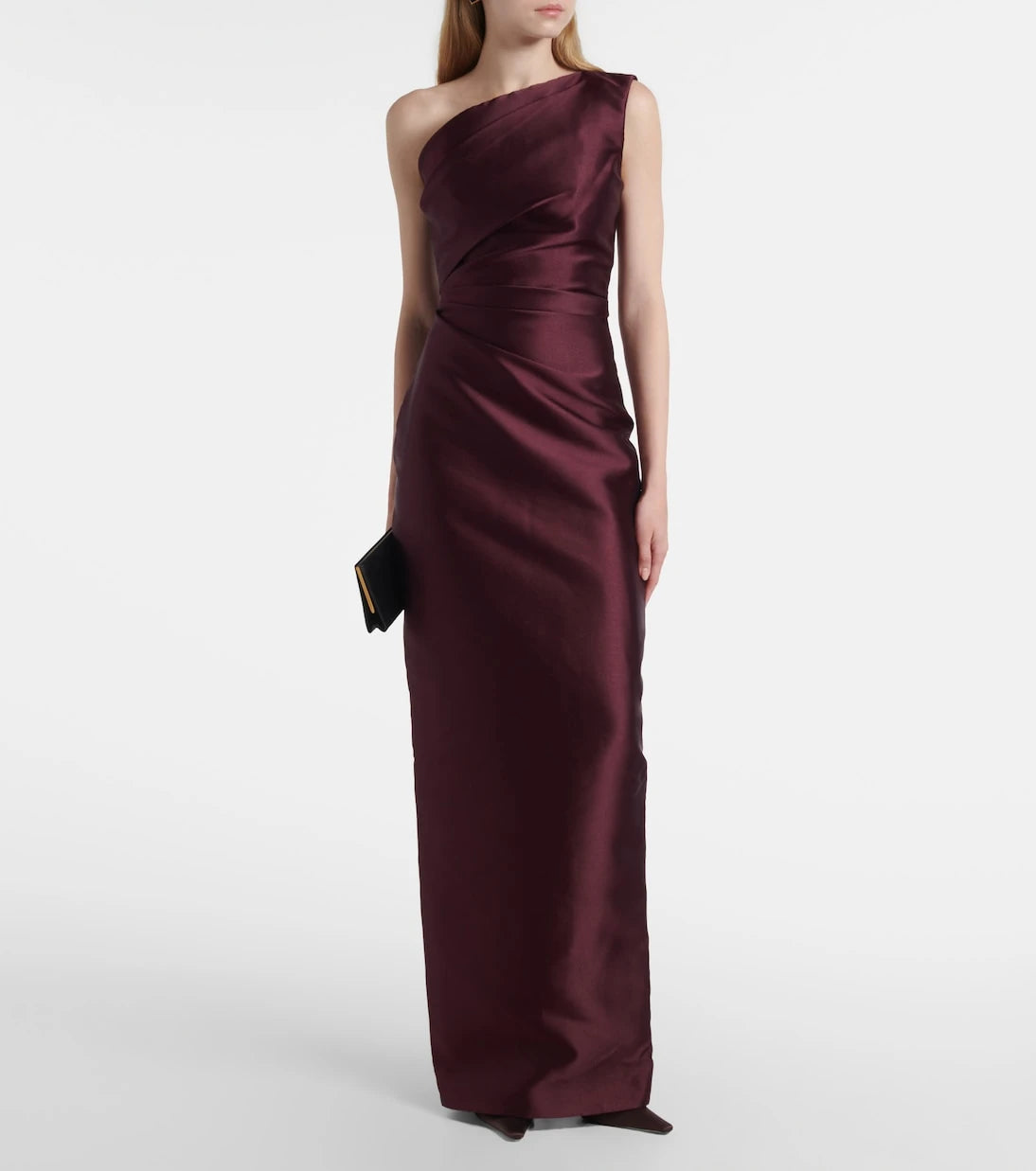 Solace London - Kira gathered twill gown