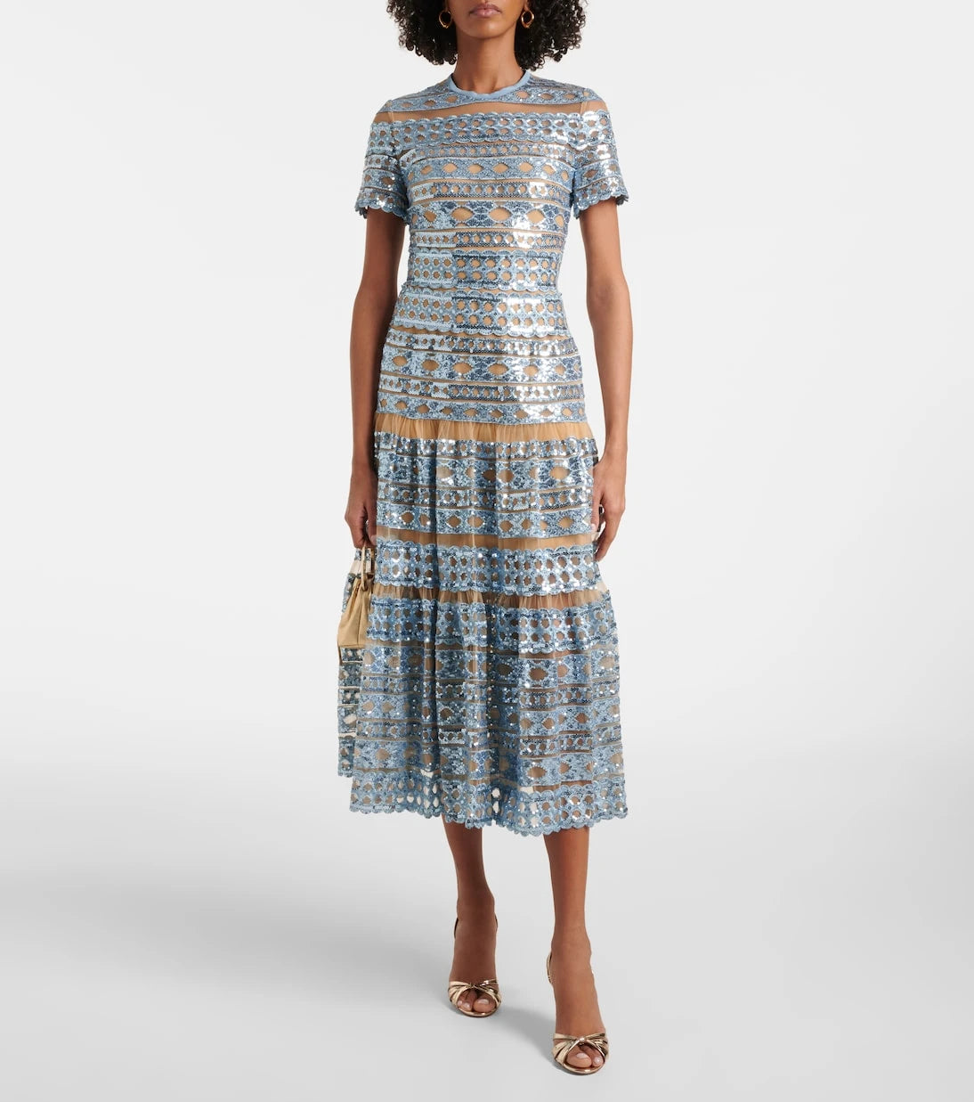 Elie Saab - Embroidered tulle maxi dress