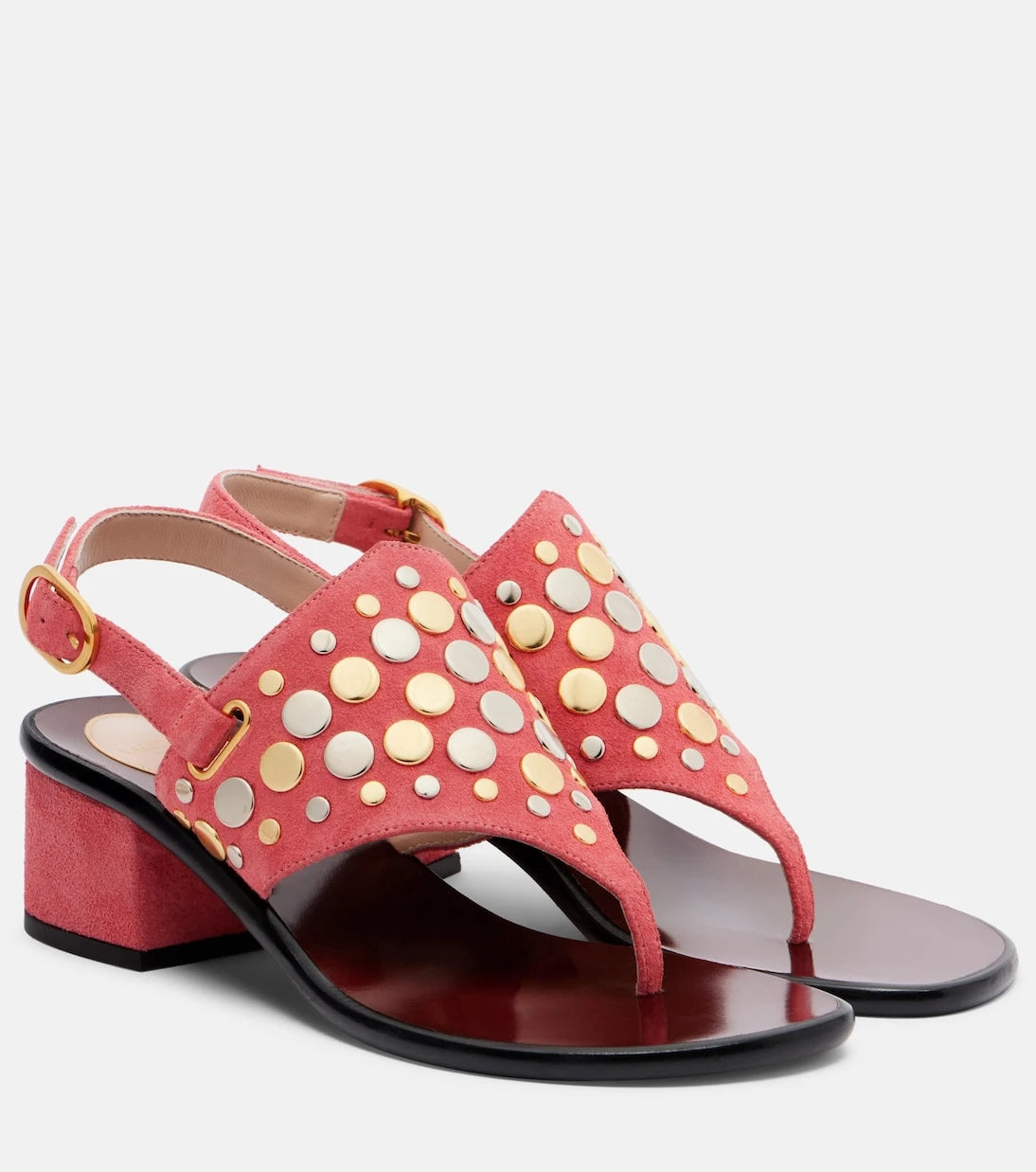 Valentino Garavani - Resort studded suede thong sandals