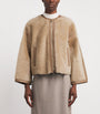 Max Mara Beige Shearling Jacket