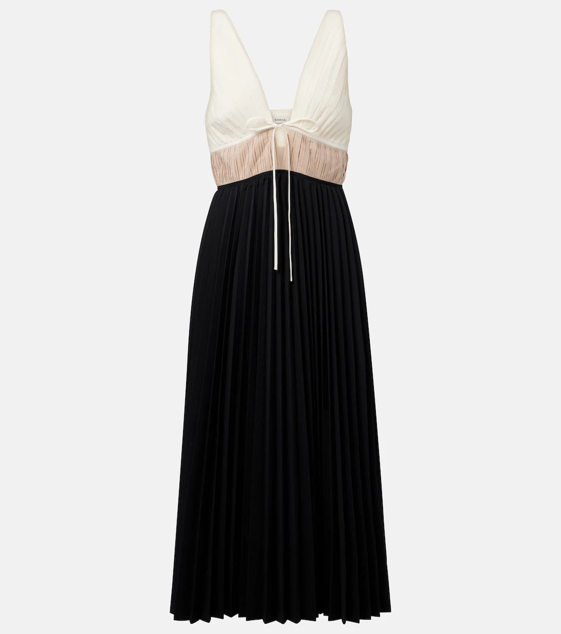 Simkhai - Stephanie pleated poplin midi dress