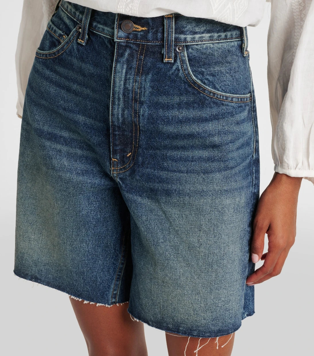Nili Lotan - Russel mid-rise denim shorts