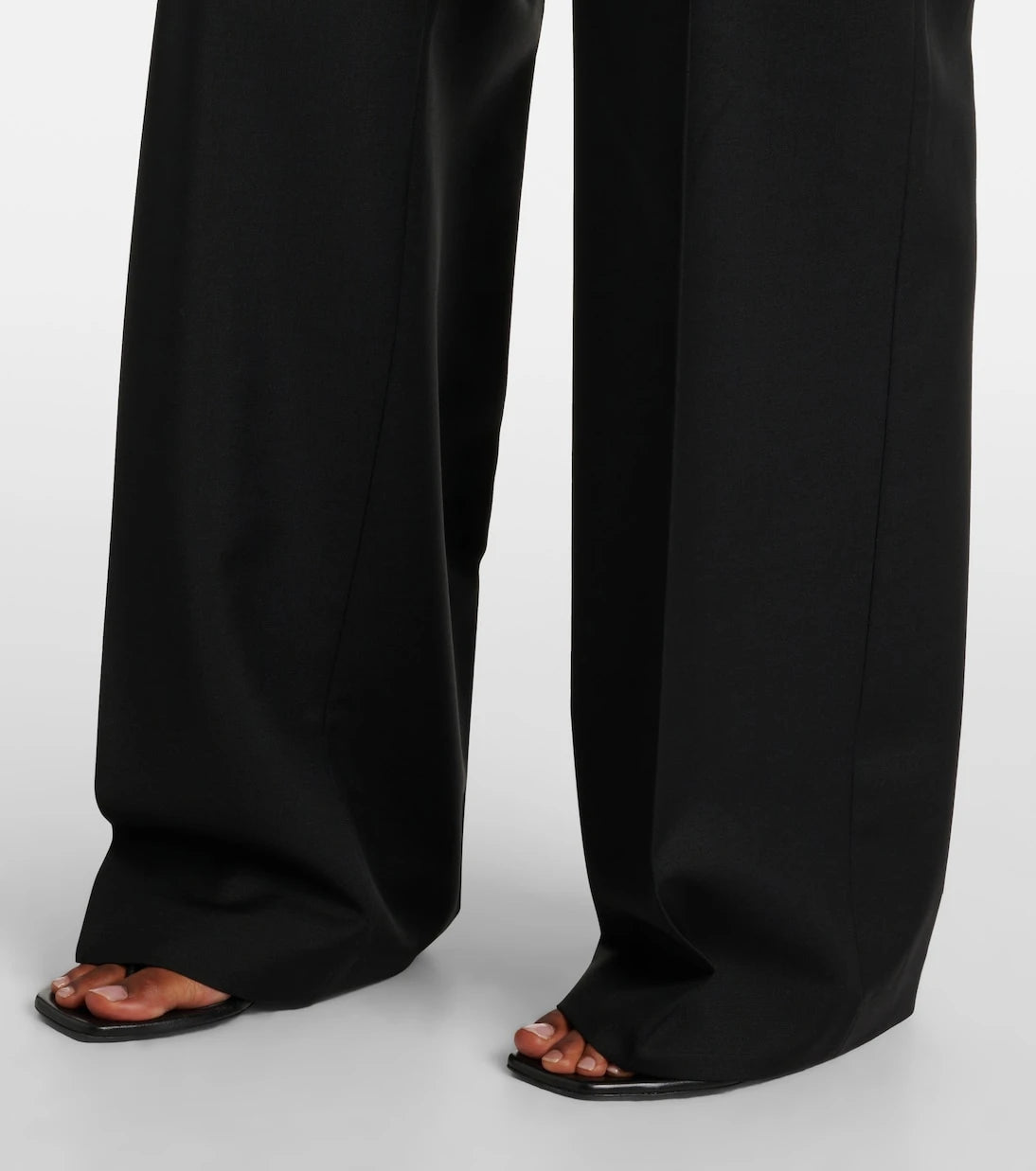 Róhe - Mid-rise wool and mohair wide-leg pants