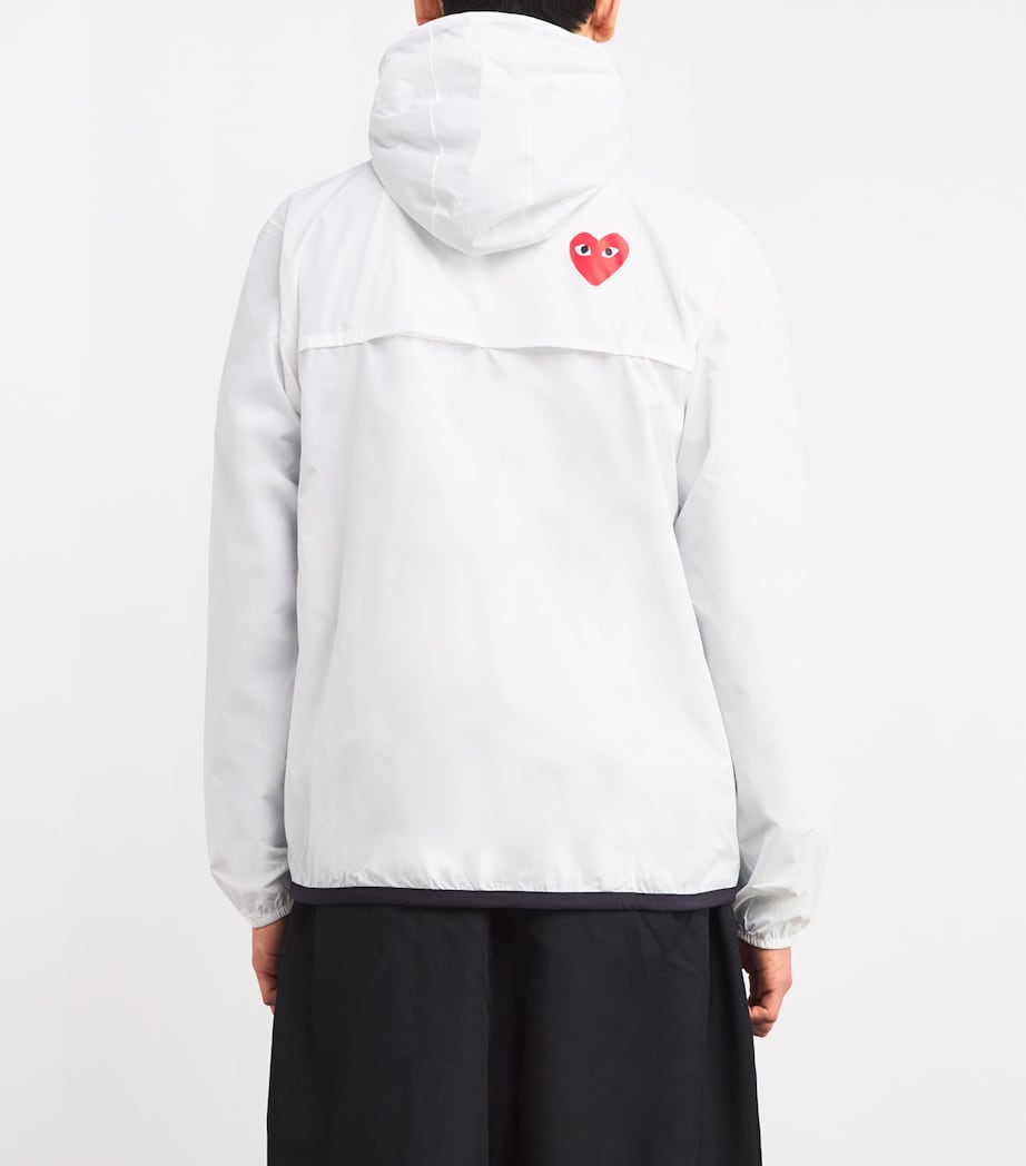 Comme Des Garçons Play White x K-Way Nylon Water-Resistant Jacket