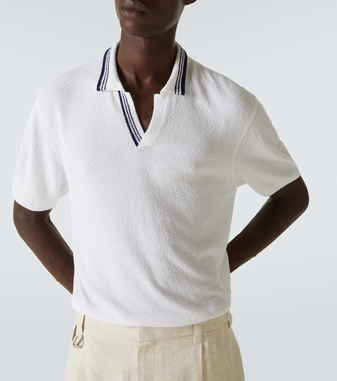 Orlebar Brown - Horton cotton-blend bouclé polo shirt