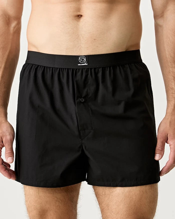 Karl Lagerfeld Erkek Pamuklu Rahat Boxer IKON 3’lü