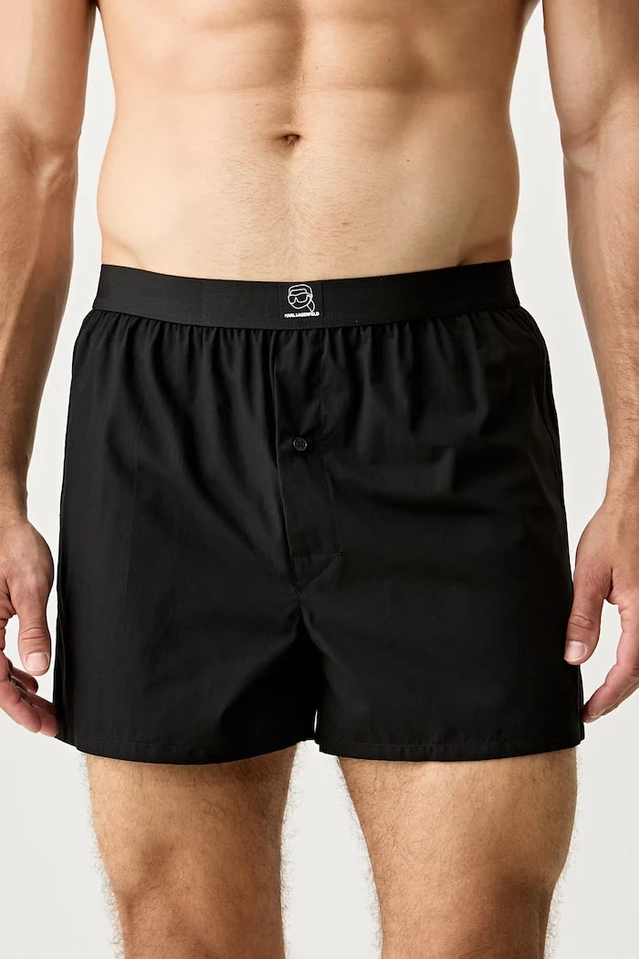 Karl Lagerfeld Erkek Pamuklu Rahat Boxer IKON 3’lü