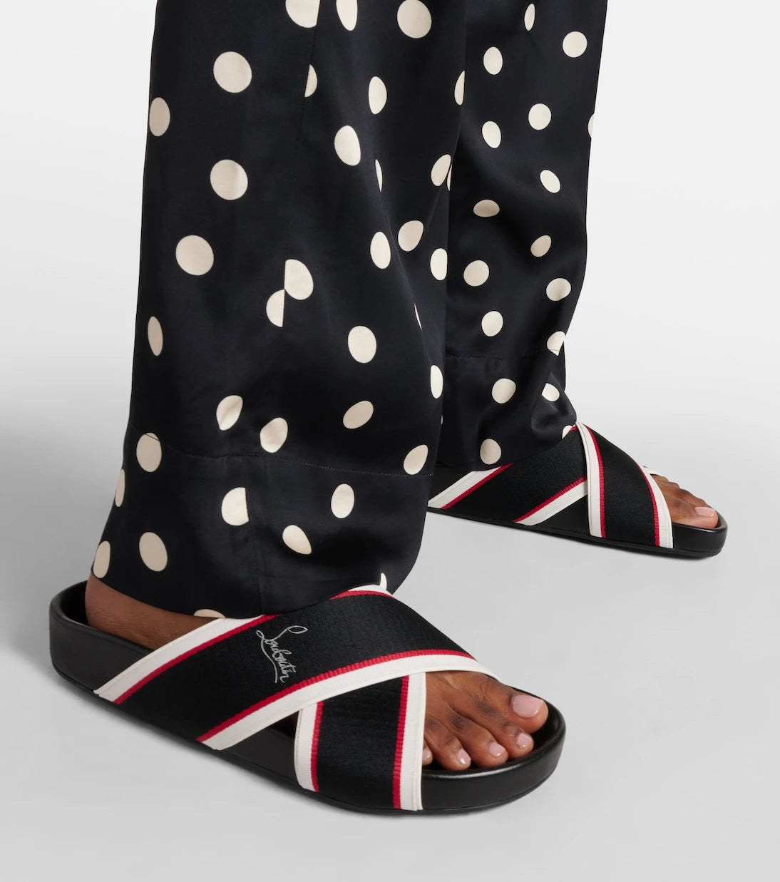 Christian Louboutin - Hot Cross Bizz ribbon sandals
