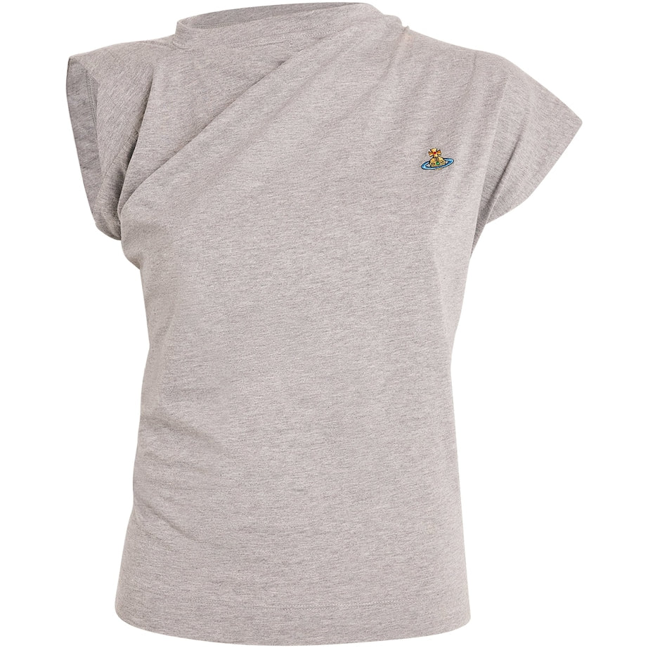 Vivienne Westwood Grey Asymmetric Orb Hebo Top