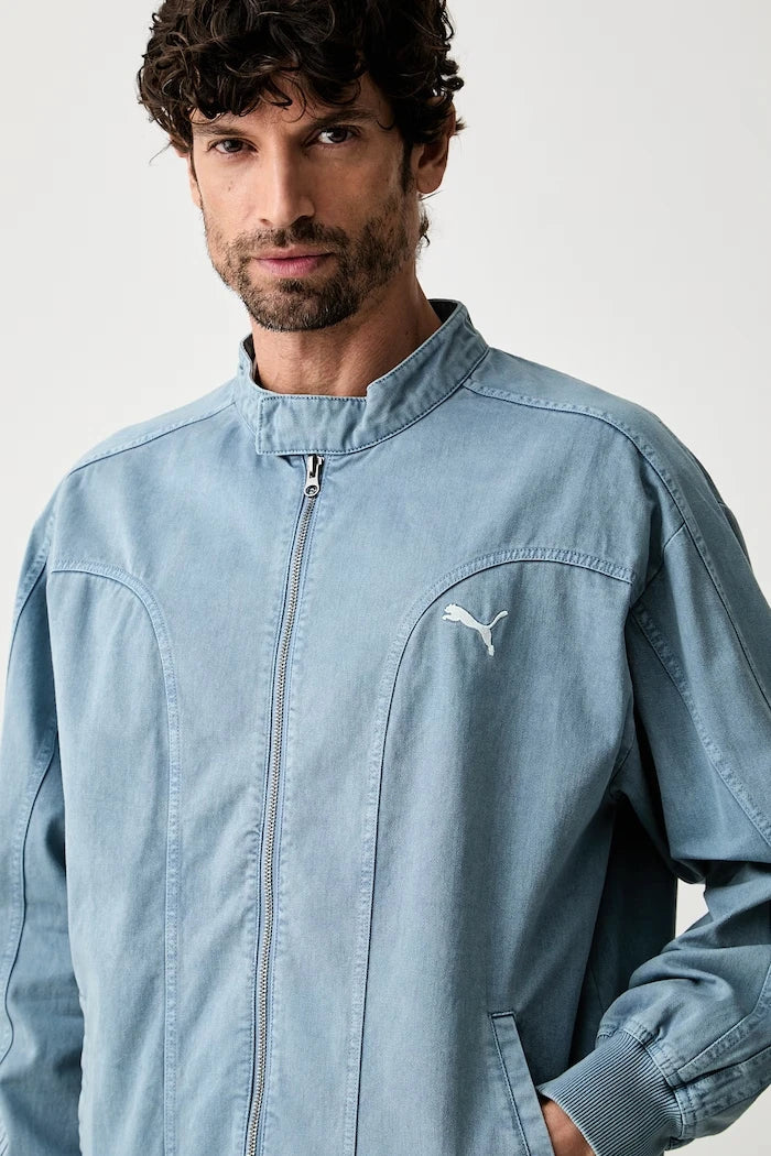 Puma erkek pamuklu denim ceket FUTURE PUMA ARCHIVE
