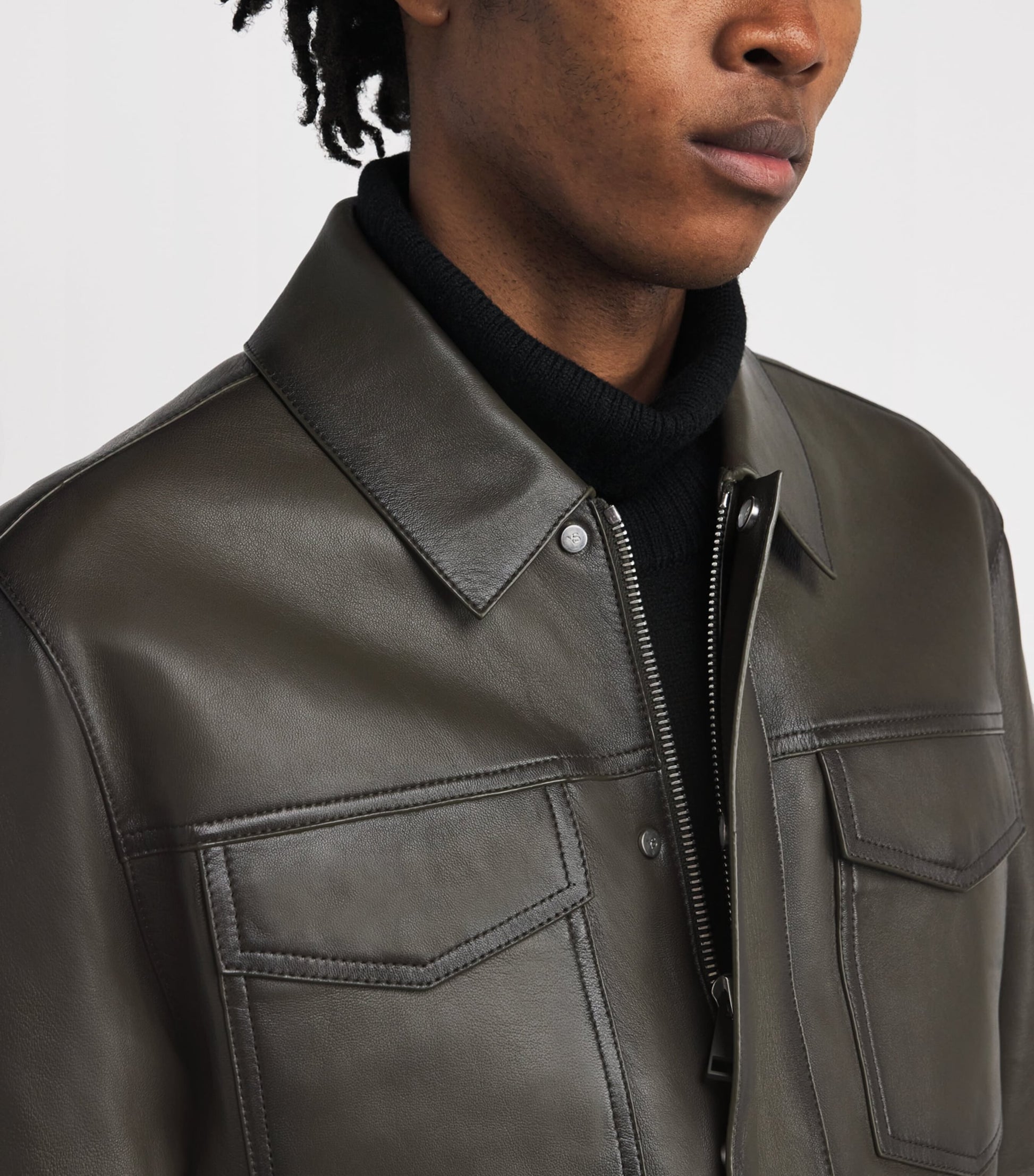 Brown Patina Leather Jacket