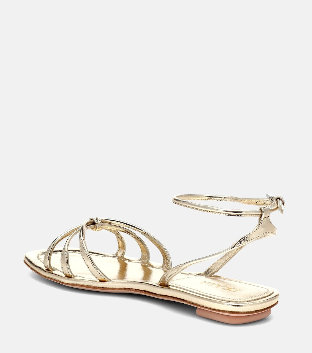 Prada - Metallic leather sandals