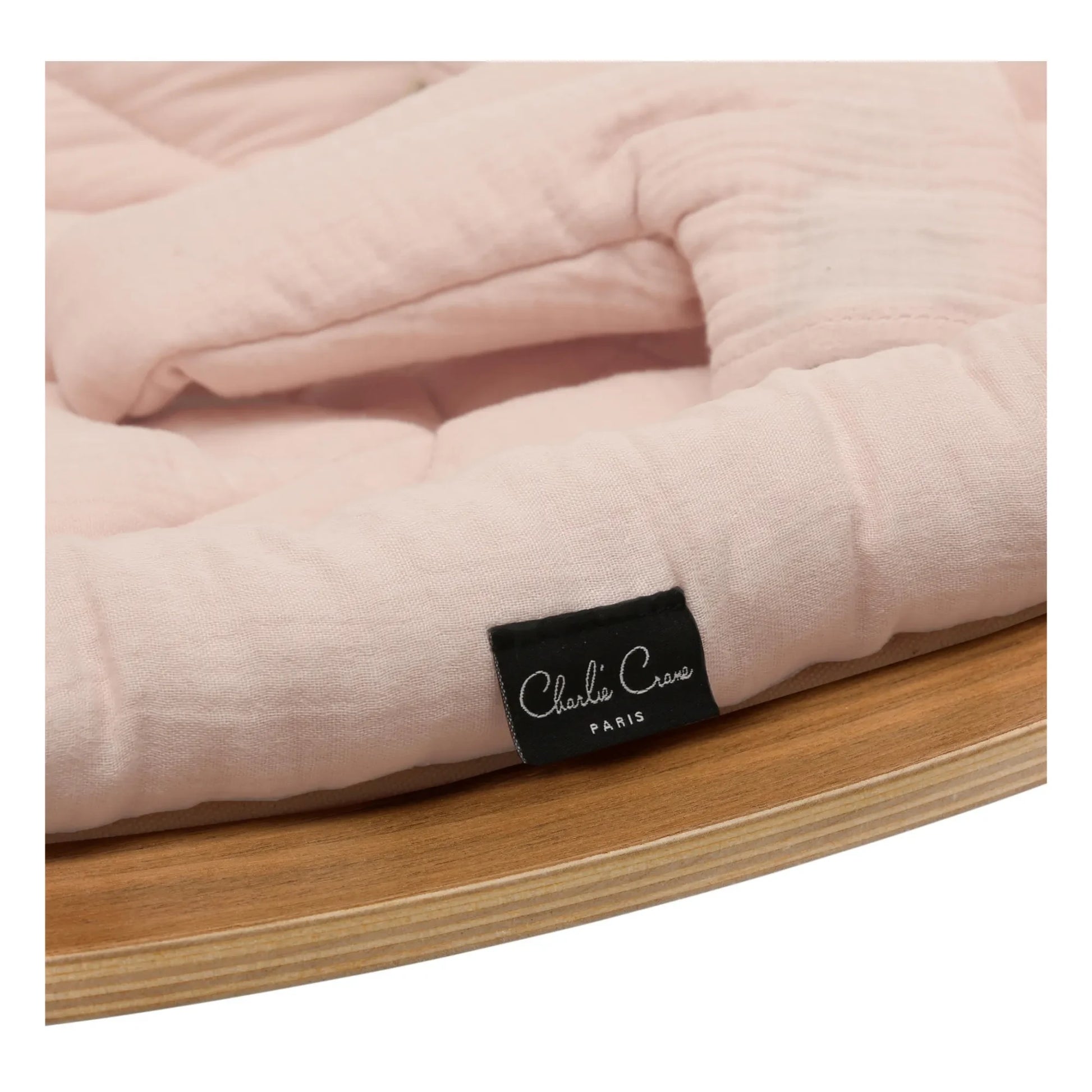Charlie Crane - Levo Walnut Baby Bouncer | Nude