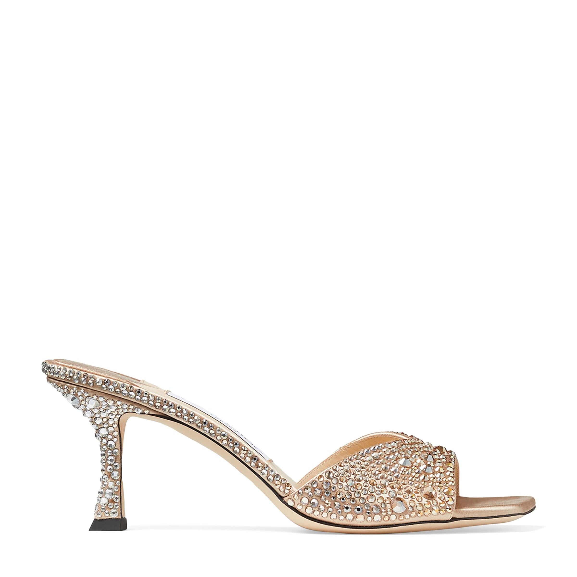 Jimmy Choo Multi Skye 70 Rhinestone-Embellished Mules