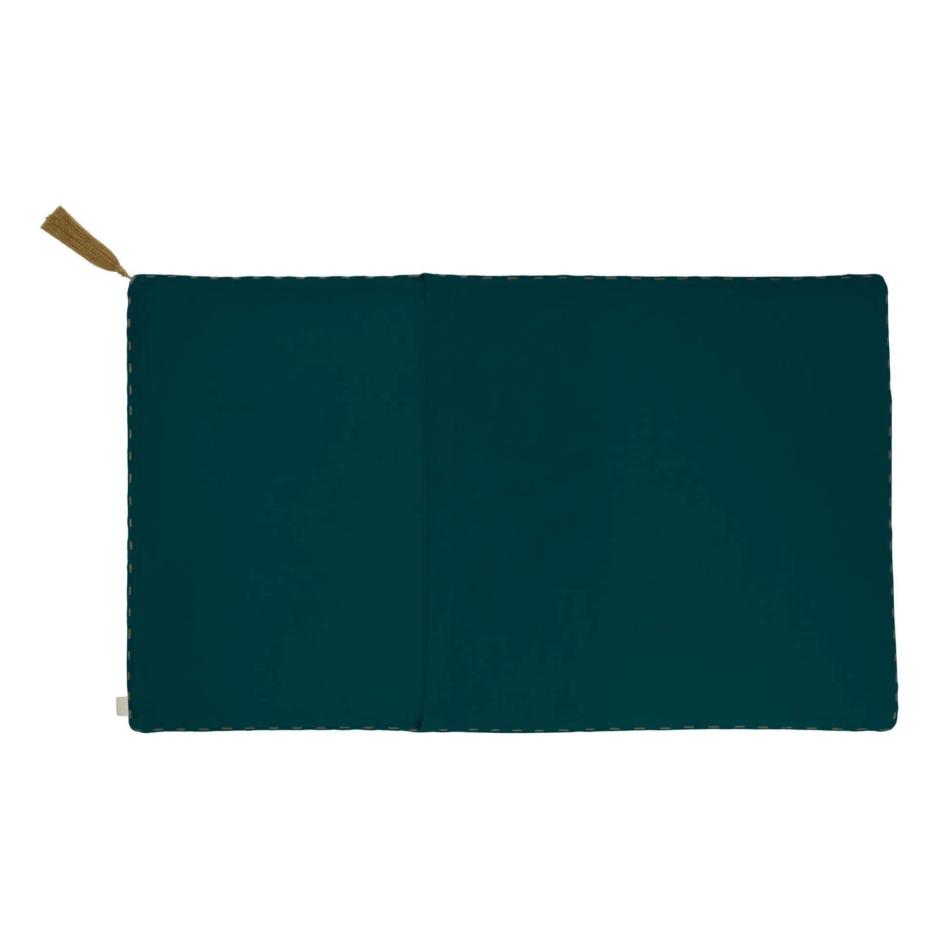 Numero 74 - Organic Cotton Rectangular Cushion | Teal Blue