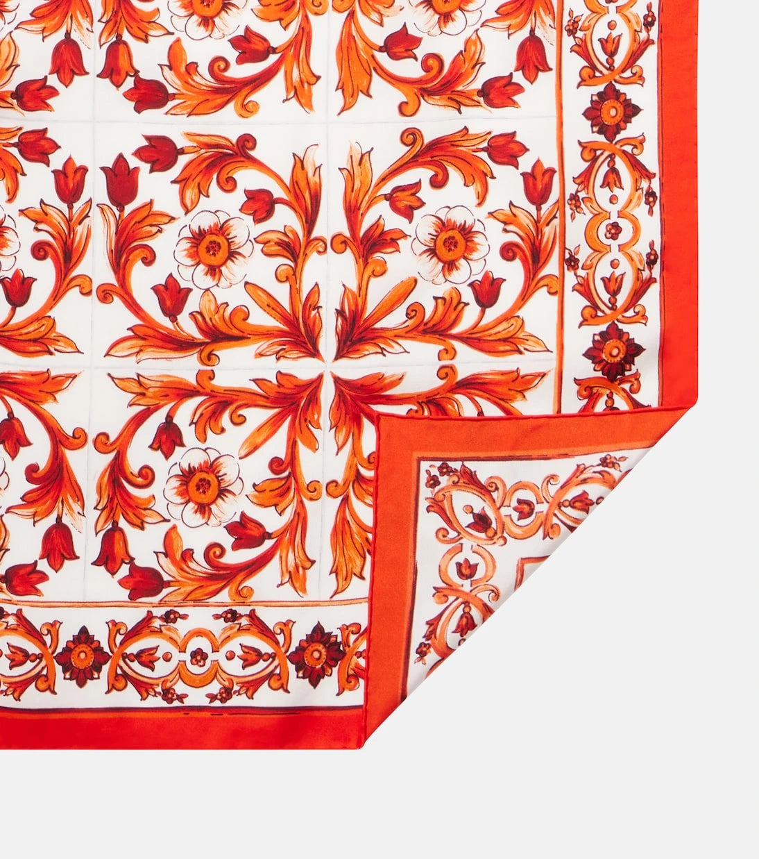 Dolce&Gabbana - Majolica silk twill scarf