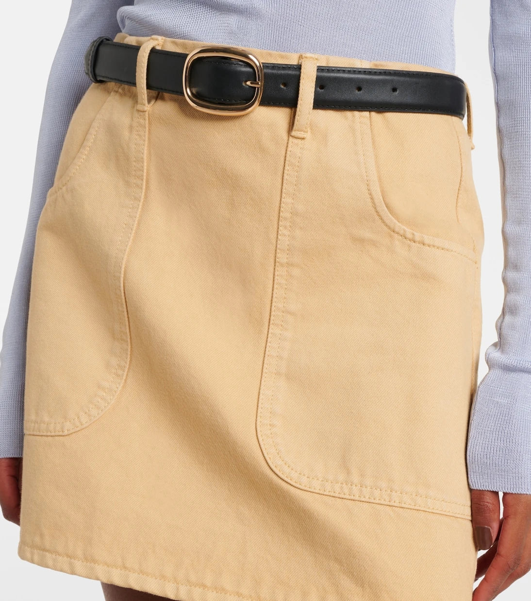 Self-Portrait - Denim miniskirt