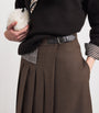 Weekend Max Mara Brown Wool-Blend Midi Skirt