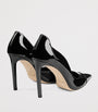 Jimmy Choo Black Brigitte 100 Patent Leather Pumps