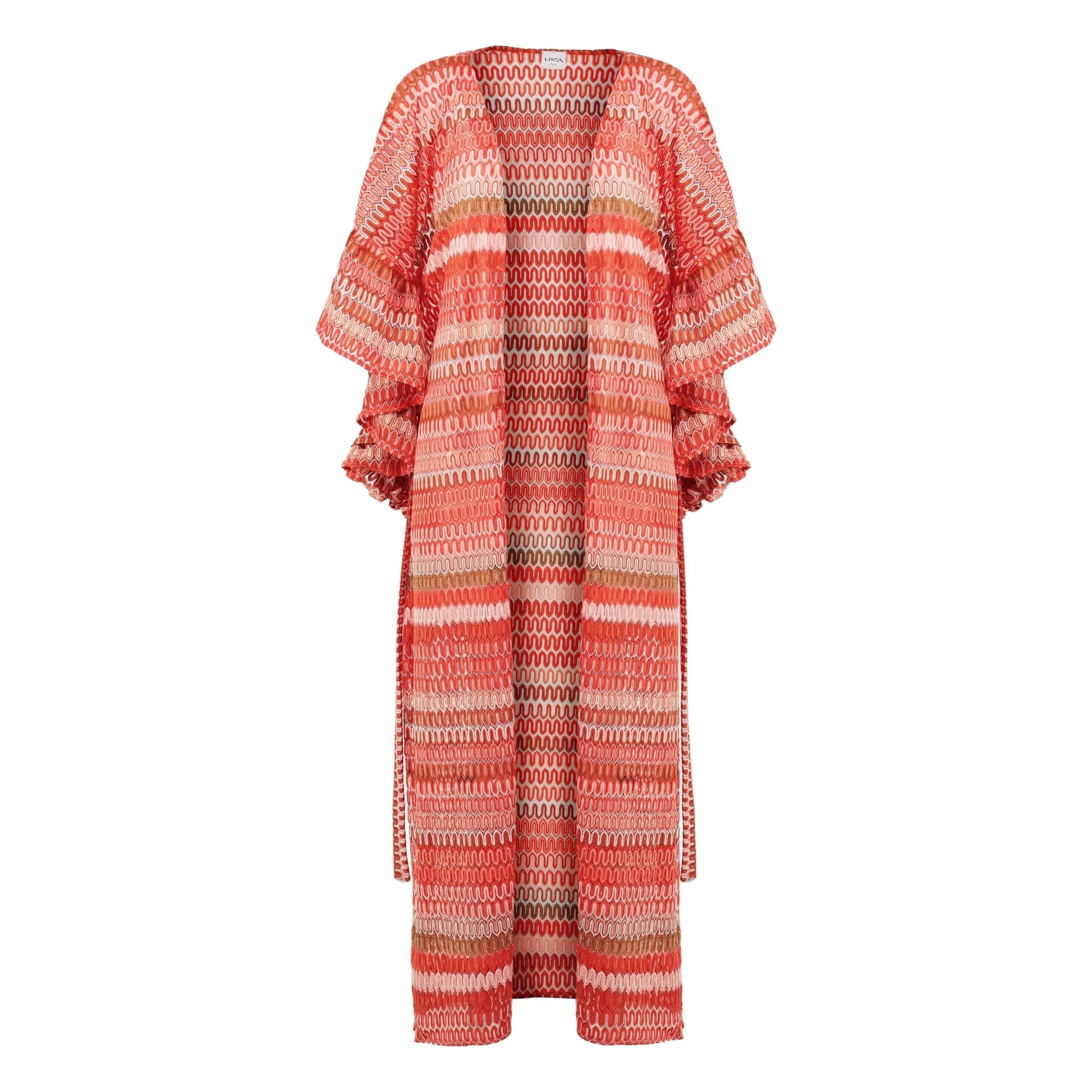 Lison Paris - Caftan Sunset Crochet | Coral