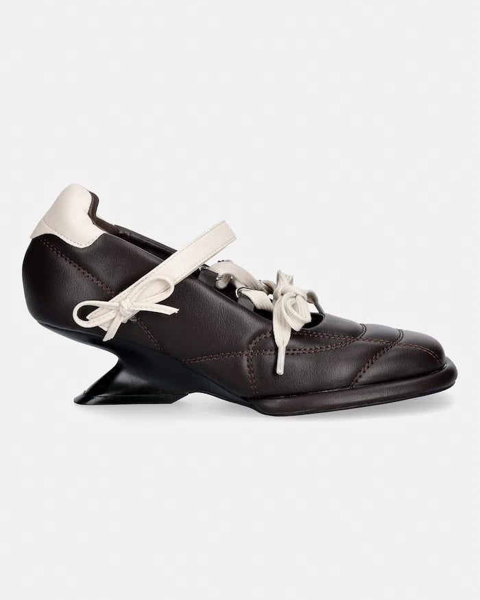 Koi Footwear Skosyalı Kalın Topuklu Ayakkabı Adria Padded Kitten Heel