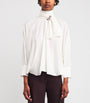 Max Mara White Silk Blouse